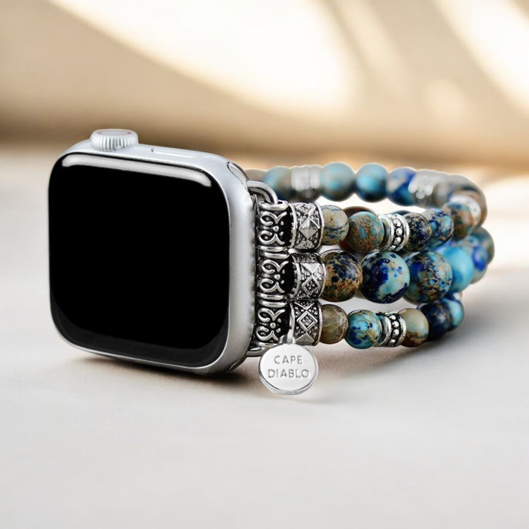 Imperial Jasper Stretch Apple Watch Armband