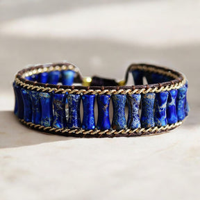 Magisches Blaues Jaspis-Energiearmband