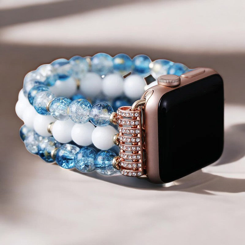 Crystal Jade Frost Stretch Uhrenarmband