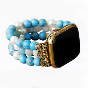 Ocean Breeze Jasper Stretch-Uhrenarmband