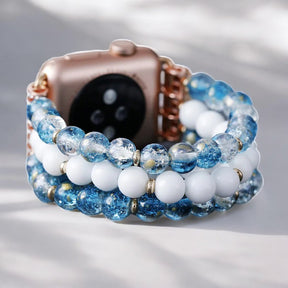 Crystal Jade Frost Stretch Uhrenarmband