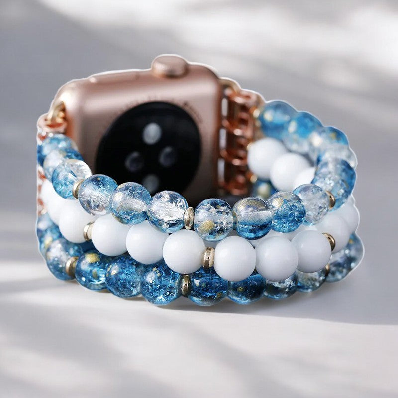 Crystal Jade Frost Stretch Uhrenarmband