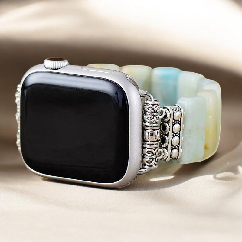 Amazonit Grace Stretch Apple Watch Armband