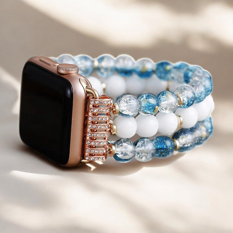 Crystal Jade Frost Stretch Uhrenarmband