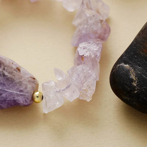 Amethyst Haze Boho Elastischer Armreif