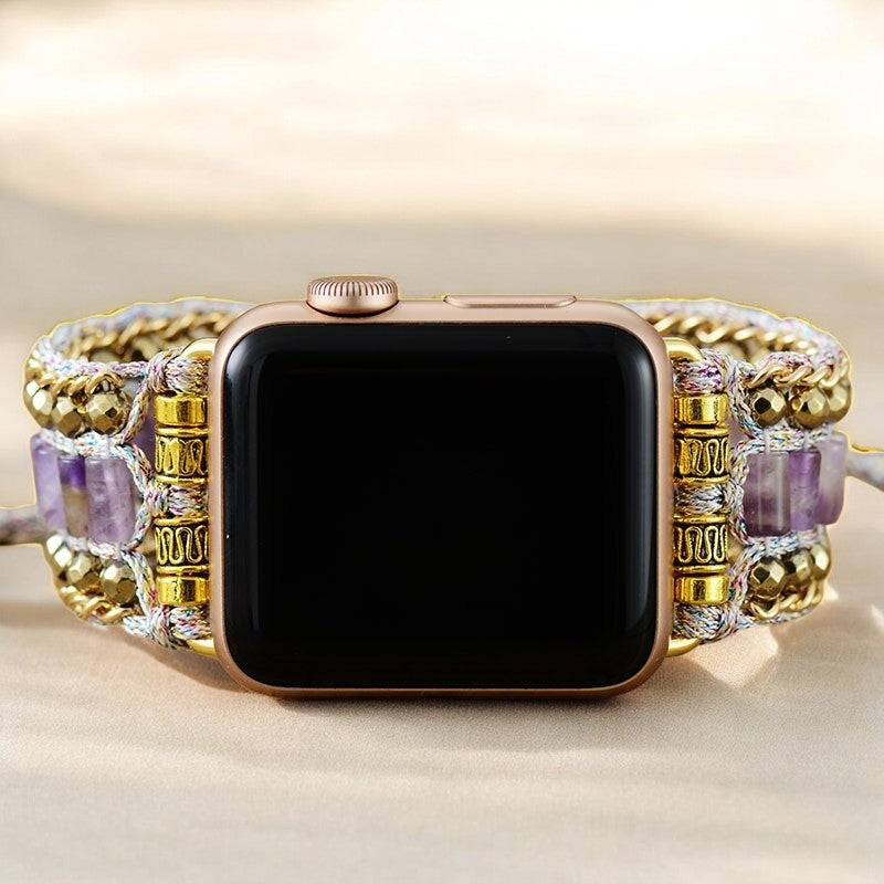 Majestätisches Amethyst Apple Watch Armband