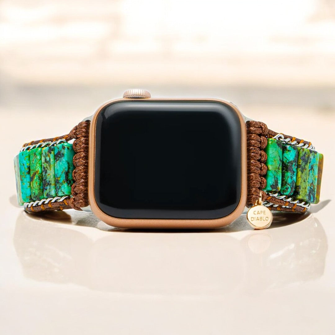 Herren African Turquoise Apple Watch Armband
