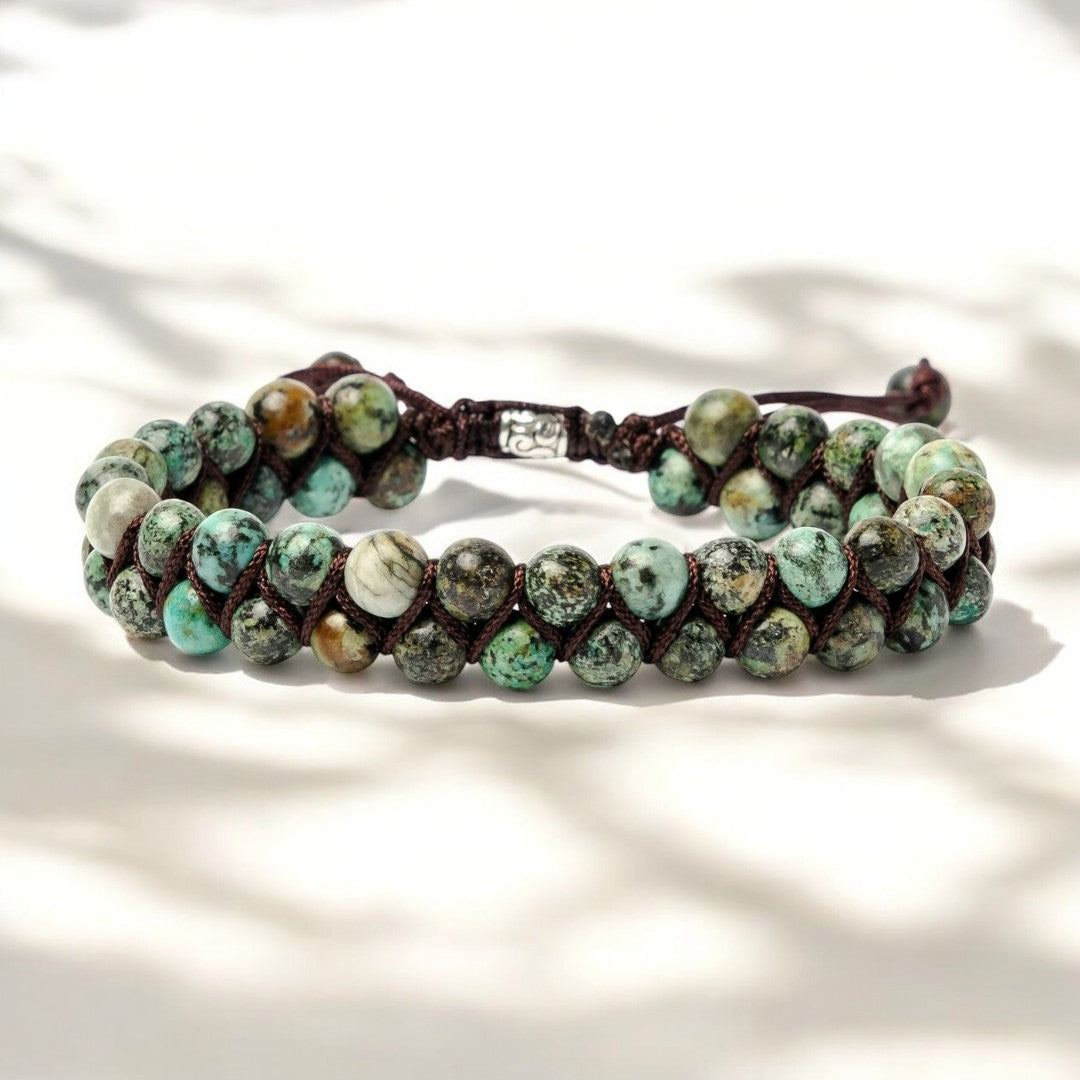 Herrenarmband aus afrikanischem Türkis