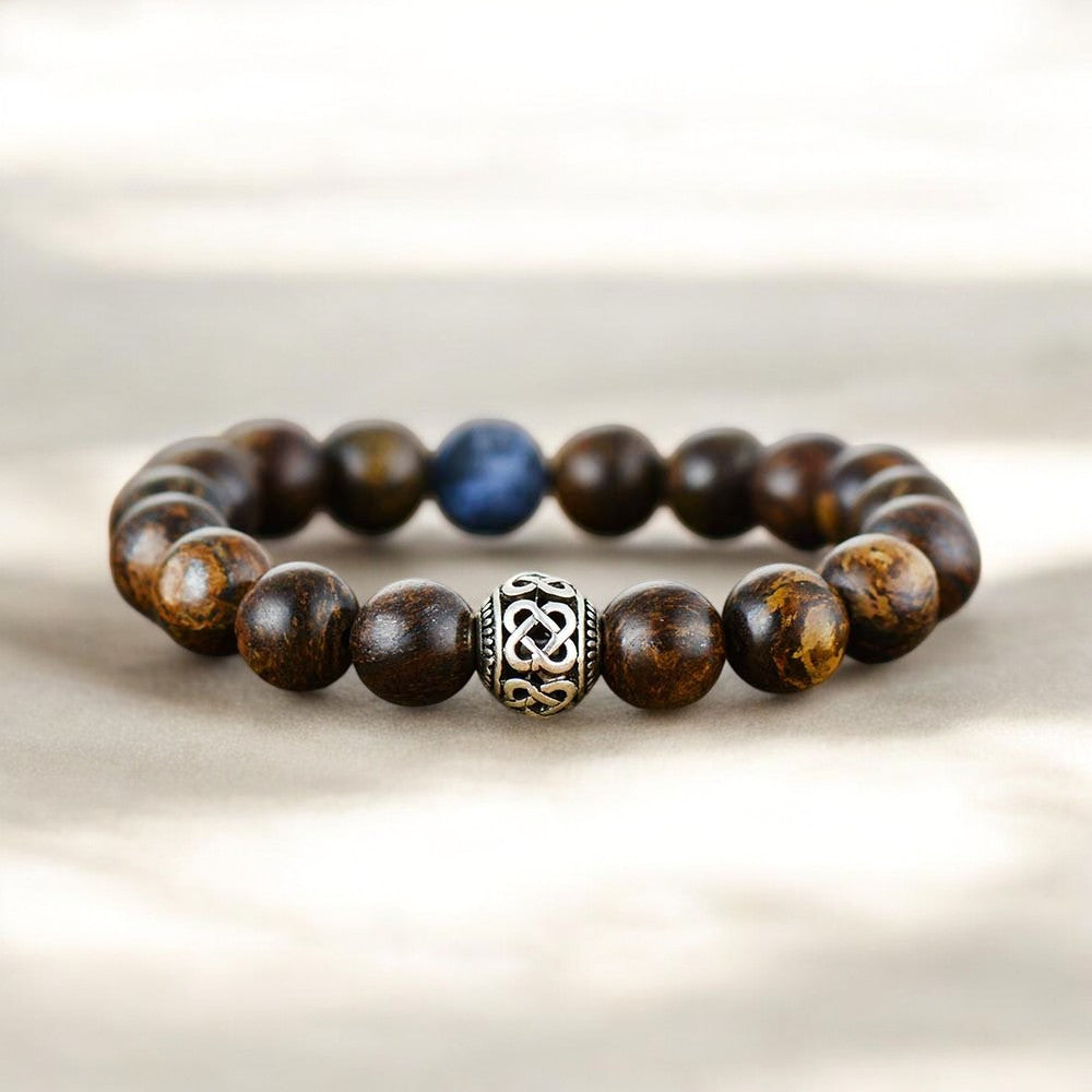 Herren Bronzit Tibetisches Armband