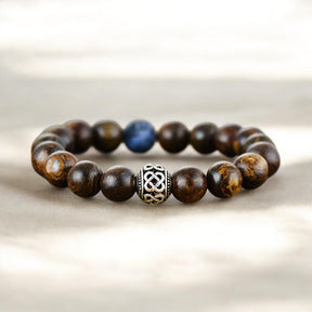 Herren Bronzit Tibetisches Armband