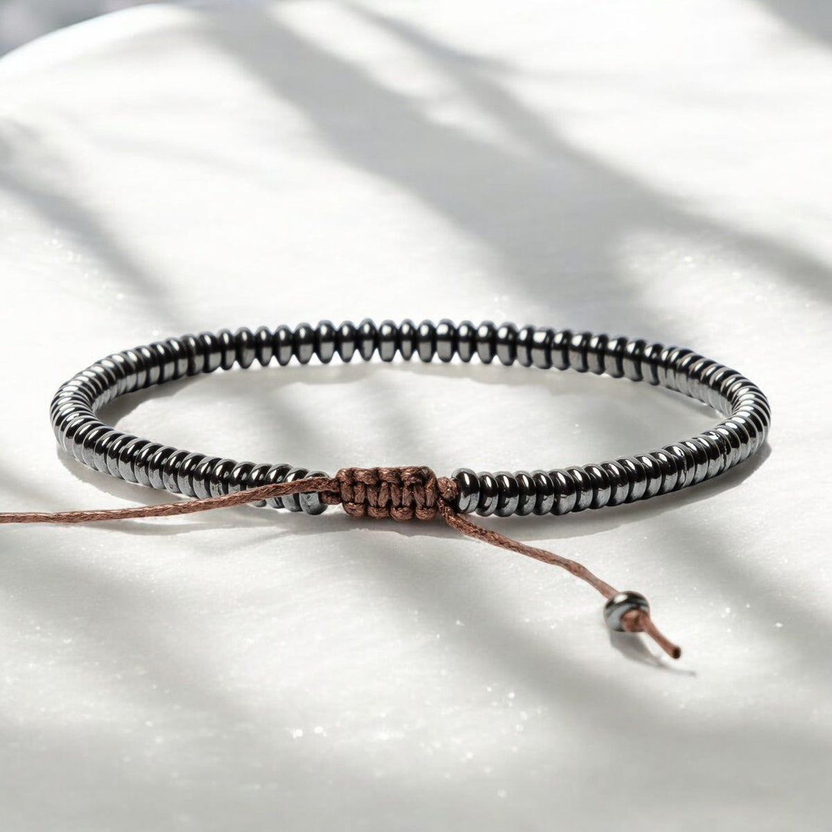 Herren-Hämatitstein-Armband