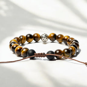Herren Tigerauge Tibetisches Armband