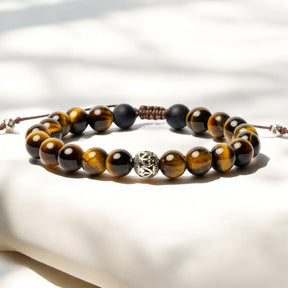 Herren Tigerauge Tibetisches Armband