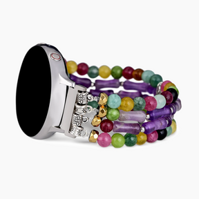 Mosaik-Amethyst-Stretch-Uhrenarmband für Samsung Galaxy