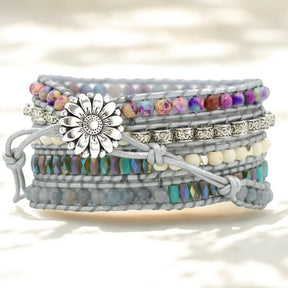 Ozean-Jaspis-Schutz-Wickelarmband