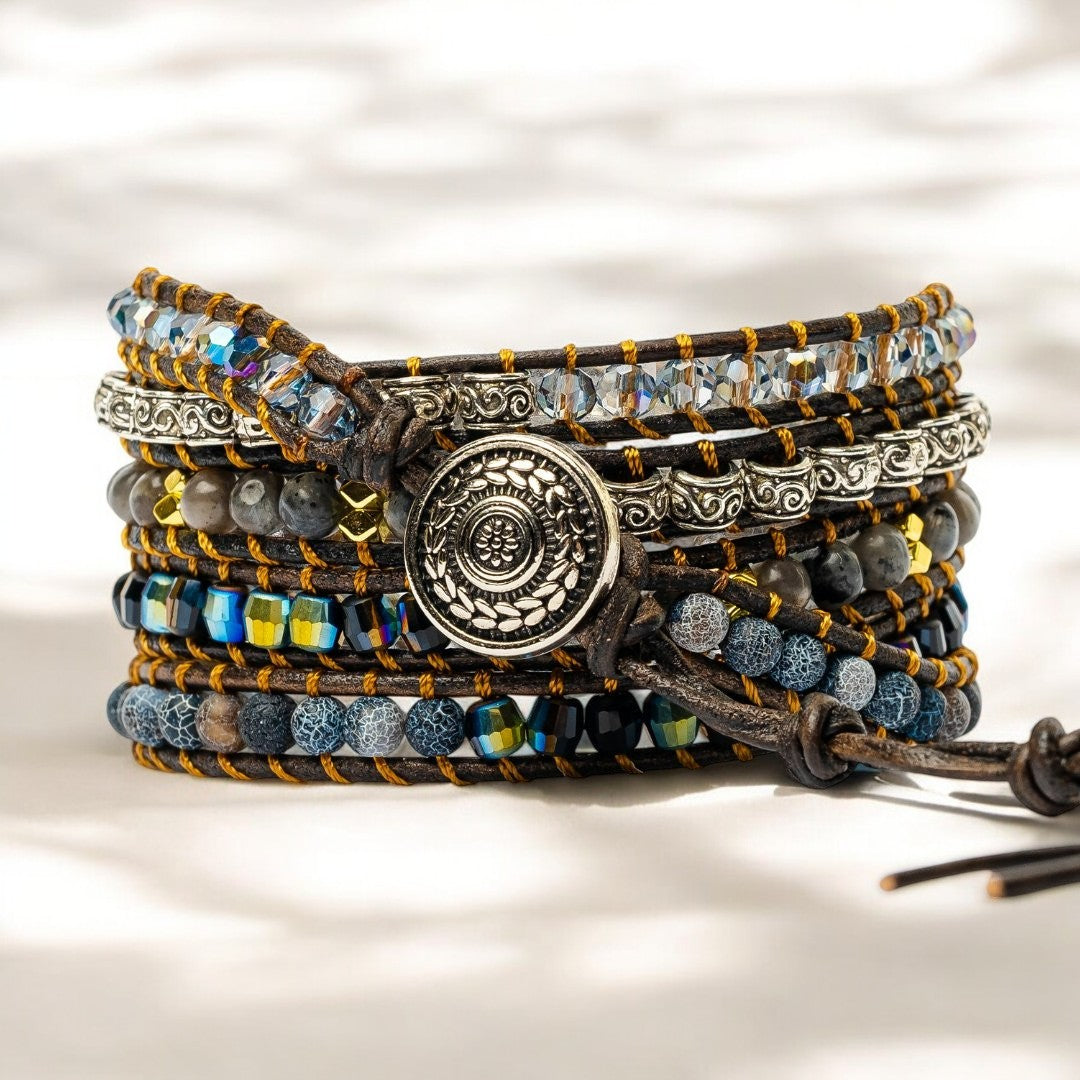 Onyx Mondlicht Schutz Wickelarmband