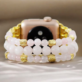 Rosequarz Stretch Apple Watch Armband