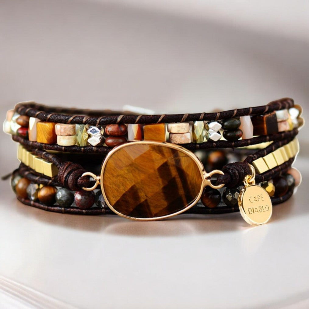 Tigerauge Spirituelles Armband