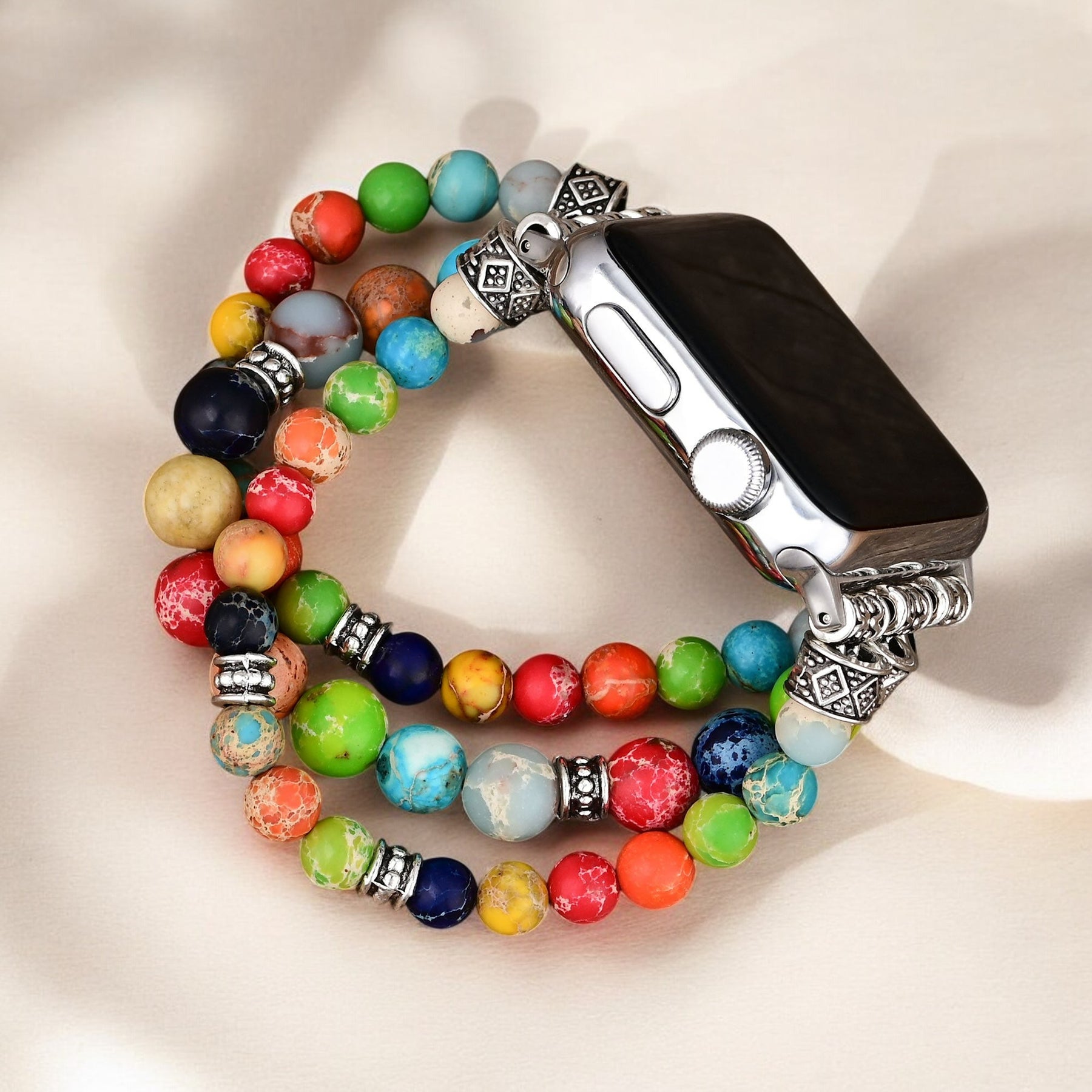 Lebendiges Chakra-Stretch Apple Watch Armband