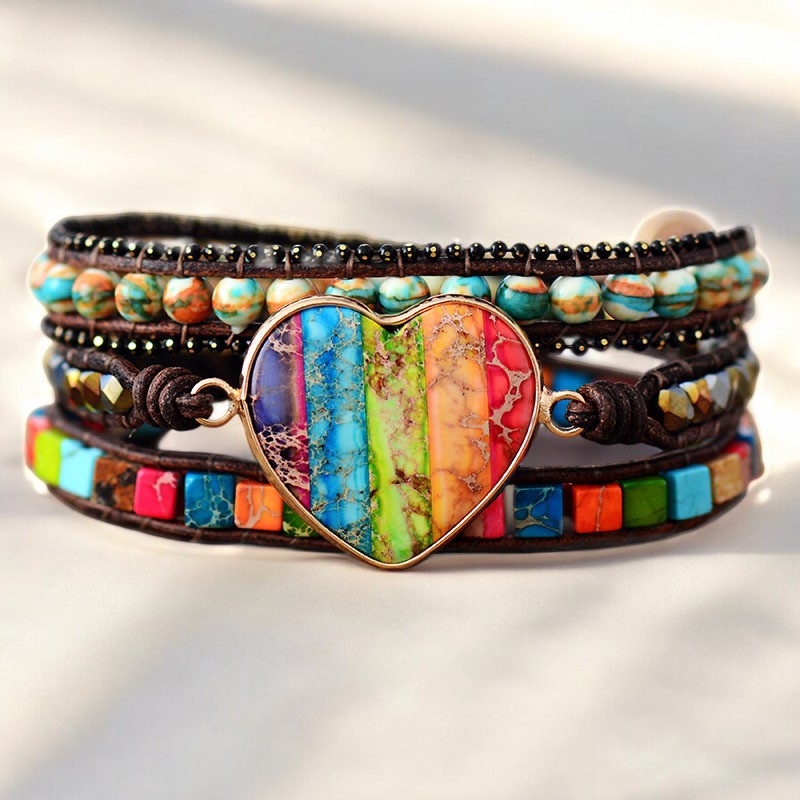Chakra Mondlicht Schutz Wickelarmband