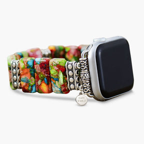 Chic Flower Stretch Apple Watch Strap - Cape Diablo