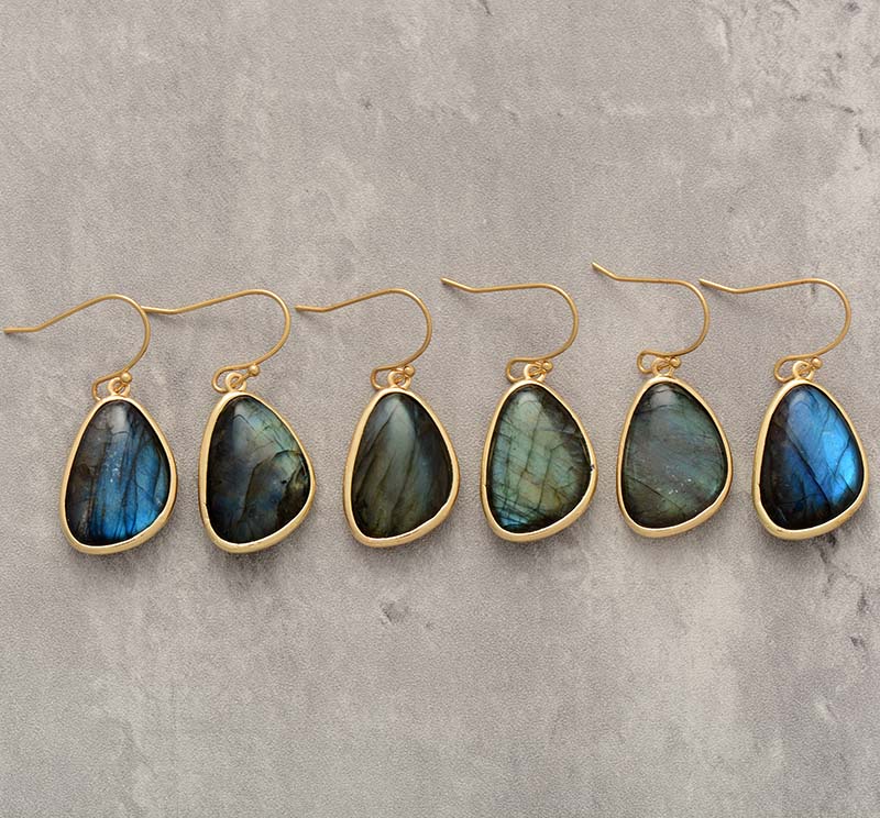 Eminent Labradorite Hook Earrings - Cape Diablo