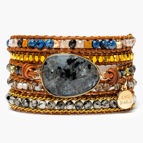 Ethereal Labradorite Wrap Bracelet - Cape Diablo