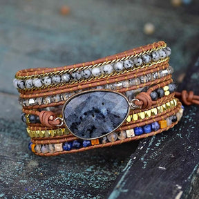 Ethereal Labradorite Wrap Bracelet - Cape Diablo