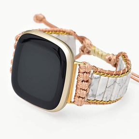 Heavenly Howlite Fitbit Versa 2 Watch Strap - Cape Diablo