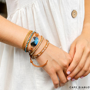 Labradorite Wanderer Wrap Bracelet - Cape Diablo