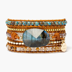 Labradorite Wanderer Wrap Bracelet - Cape Diablo