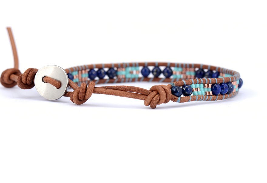 Ocean Vibes Leather Bracelet - Cape Diablo