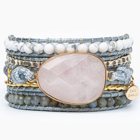 Rose Quartz Loving Wrap Bracelet - Cape Diablo