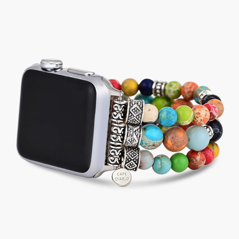 Lebendiges Chakra-Stretch Apple Watch Armband