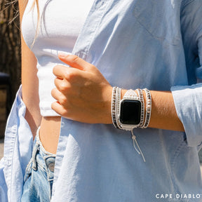 White Labradorite Apple Watch Strap - Cape Diablo